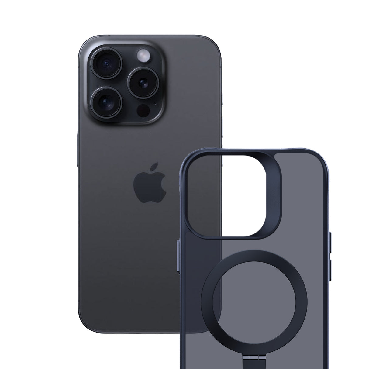 ETUI APPLE IPHONE 16 PRO - 3MK SMOKE CASE MAG&STAND