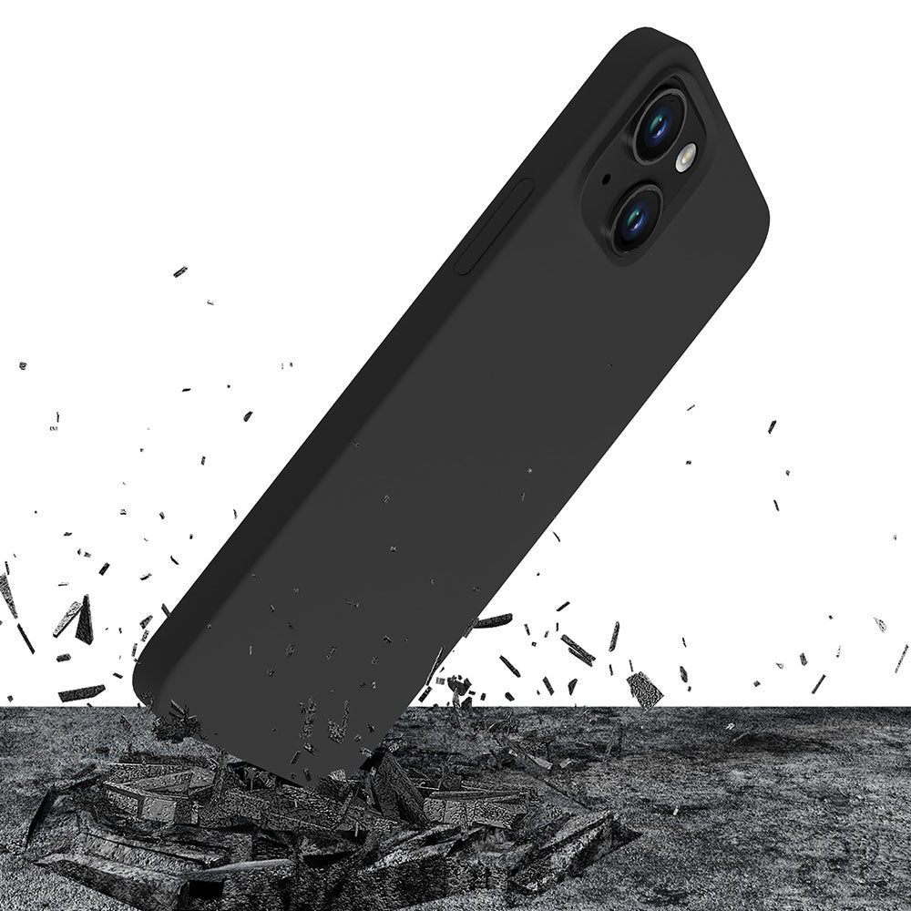 ETUI APPLE IPHONE 15 - 3MK SILICONE CASE CZARNE