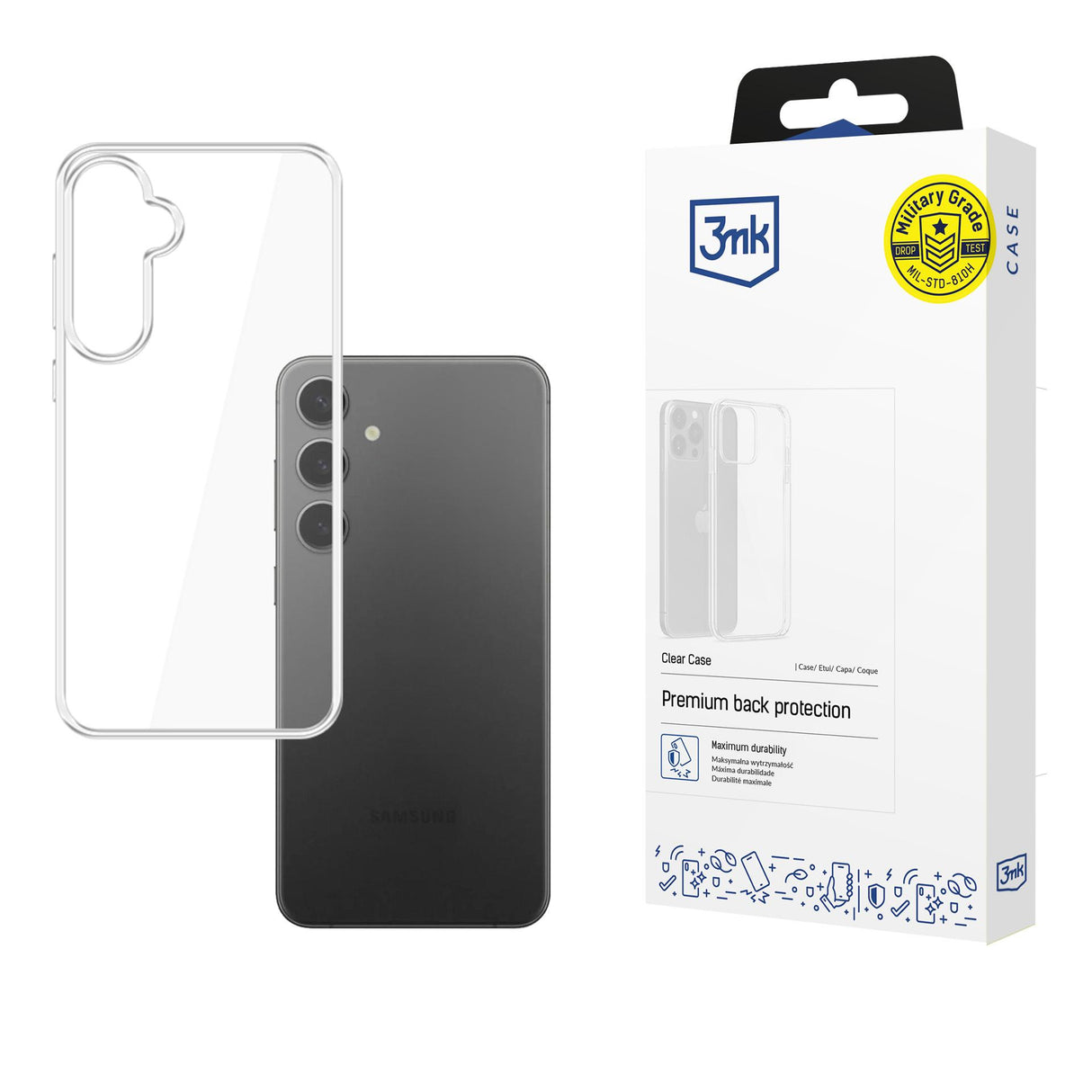 ETUI SAMSUNG GALAXY S25+ - 3MK CLEAR CASE