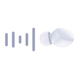 SŁUCHAWKI 3MK FLOWBUDS WHITE BIAŁE