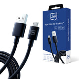 KABEL 3MK HYPER CABLE A TO MICRO 1.2M 5V 2,4A BLACK CZARNY