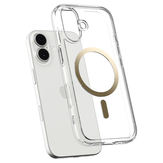ETUI SPIGEN ULTRA HYBRID MAG MAGSAFE IPHONE 17 CLEAR/GOLD ZŁOTE