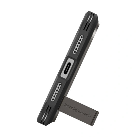 ETUI SPIGEN TOUGH ARMOR ”T” MAG MAGSAFE IPHONE 17 PRO MAX GUNMETAL SZARE