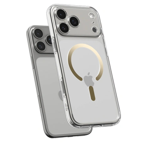 ETUI SPIGEN ULTRA HYBRID MAG MAGSAFE IPHONE 17 PRO CLEAR/GOLD ZŁOTE