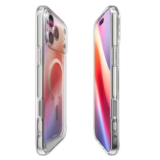 ETUI SPIGEN ULTRA HYBRID MAG MAGSAFE IPHONE 17 PRO CLEAR/GOLD ZŁOTE