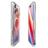 ETUI SPIGEN ULTRA HYBRID MAG MAGSAFE IPHONE 17 PRO MAX CLEAR/WHITE BIAŁE
