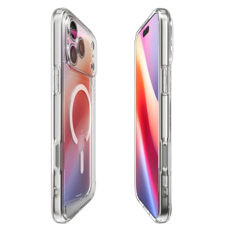 ETUI SPIGEN ULTRA HYBRID MAG MAGSAFE IPHONE 17 PRO MAX CLEAR/WHITE BIAŁE