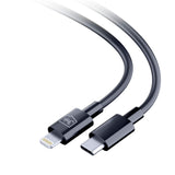 KABEL 3MK HYPER CABLE C TO LIGHTNING 20W 1.2M BLACK CZARNY
