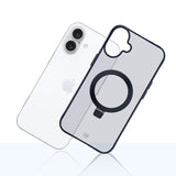 ETUI APPLE IPHONE 16 PLUS - 3MK SMOKE CASE MAG&STAND