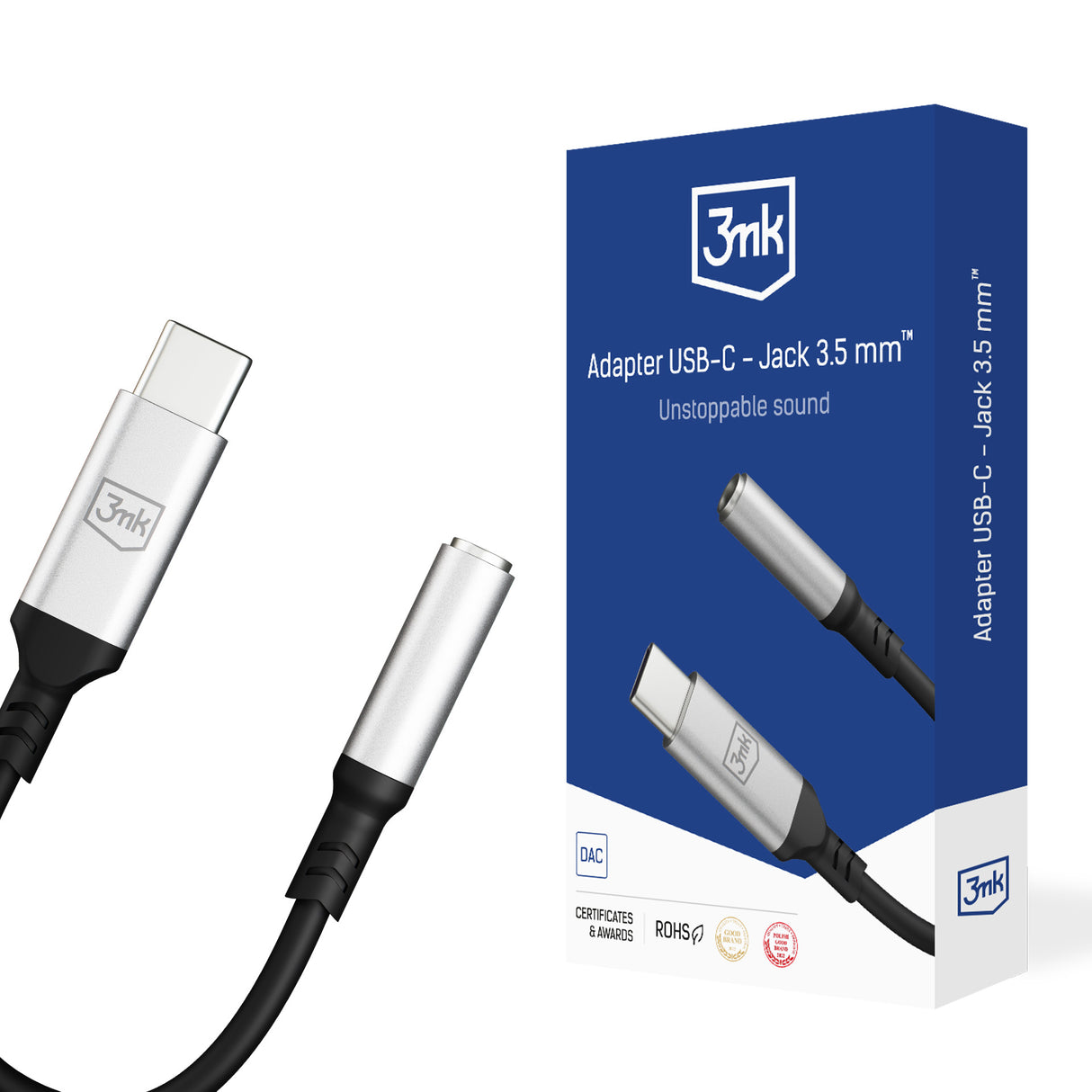 ADAPTER 3MK USB-C - JACK 3,5 MM