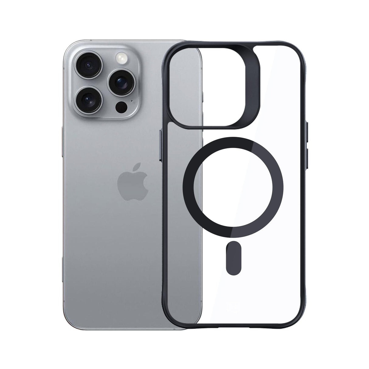 ETUI APPLE IPHONE 16 PRO - 3MK SATIN ARMOR MAGCASE CZARNE