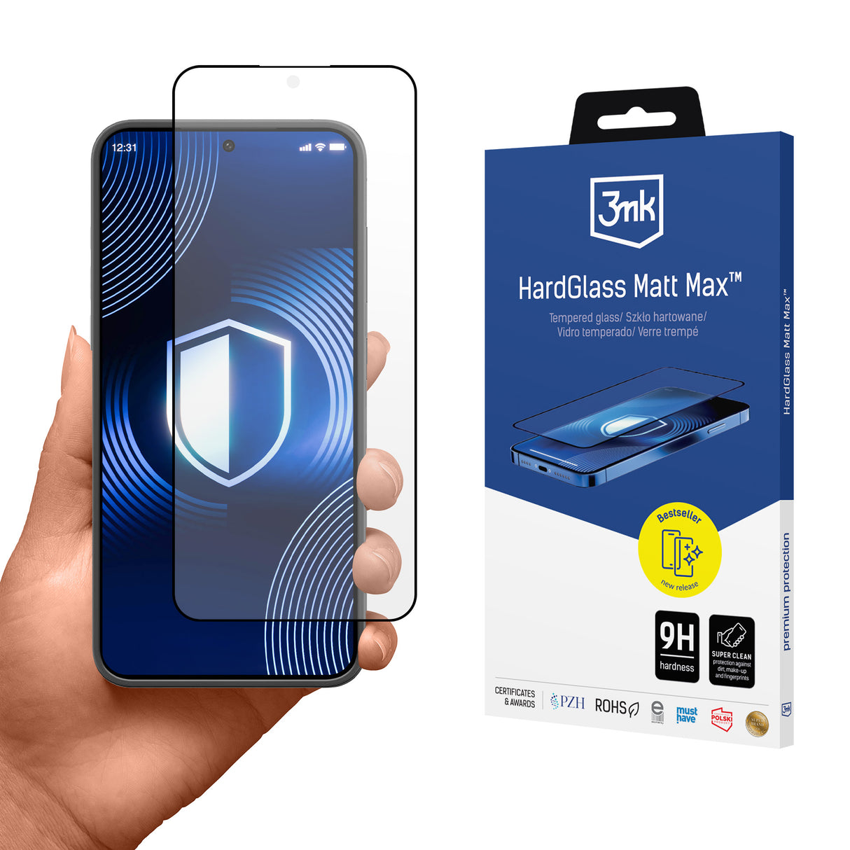 SZKŁO SAMSUNG GALAXY S24+ - 3MK HARDGLASS MATT MAX