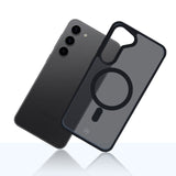 ETUI SAMSUNG GALAXY S23+ - 3MK SMOKE MAGCASE