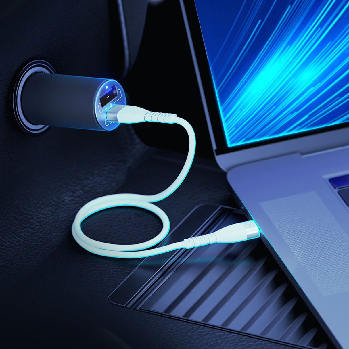 ŁADOWARKA SAMOCHODOWA 3MK HYPER 100W PD QC PPS 1 USB I 1 USB C SILVER/GRAY SZARA