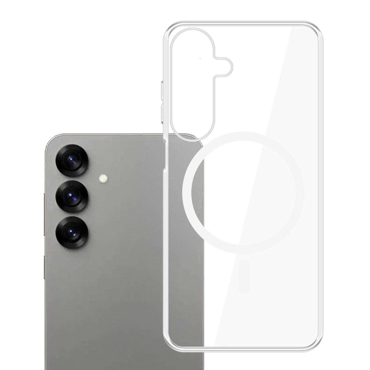 ETUI SAMSUNG GALAXY S25 - 3MK CLEAR MAGCASE