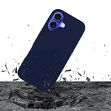 ETUI APPLE IPHONE 16 - 3MK SILICONE CASE DARK NAVY GRANATOWE