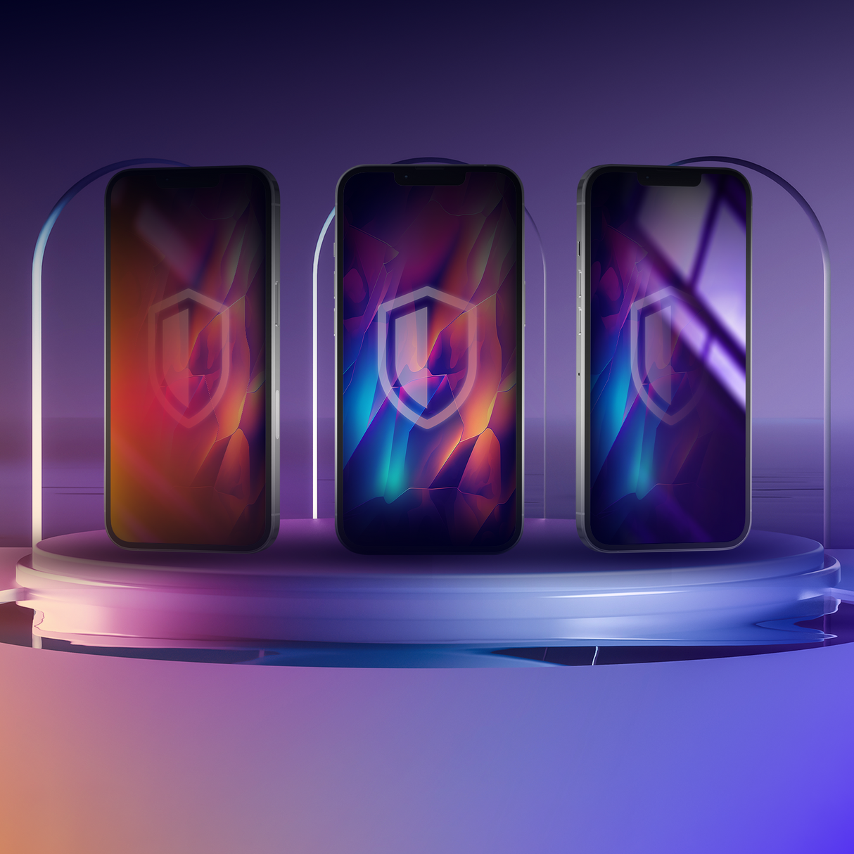 SZKŁO HARTOWANE PRYWATYZUJĄCE APPLE IPHONE 16 PRO MAX - 3MK RAINBOW PRIVACY