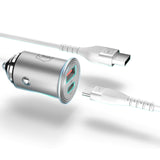 ŁADOWARKA SAMOCHODOWA 3MK HYPER CAR CHARGER 30W PD QC PPS USB 1A1C SILVER
