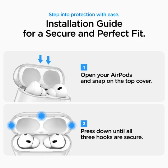 ETUI NA SŁUCHAWKI SPIGEN LIQUID CRYSTAL APPLE AIRPODS PRO 3 CRYSTAL CLEAR