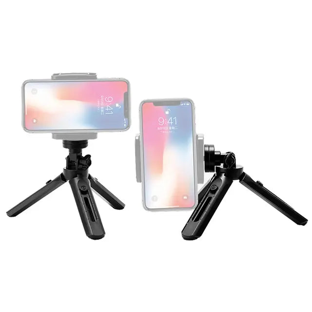 MINI STATYW UCHWYT DO ZDJĘĆ SELFIE NA TELEFON APARAT KAMERĘ GOPRO 16 - 21 CM CZARNY