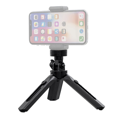 MINI STATYW UCHWYT DO ZDJĘĆ SELFIE NA TELEFON APARAT KAMERĘ GOPRO 16 - 21 CM CZARNY