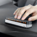 BASEUS MOONLIGHT BOX SERIES PARKINGOWA TABLICZKA Z NUMEREM TELEFONU SREBRNY