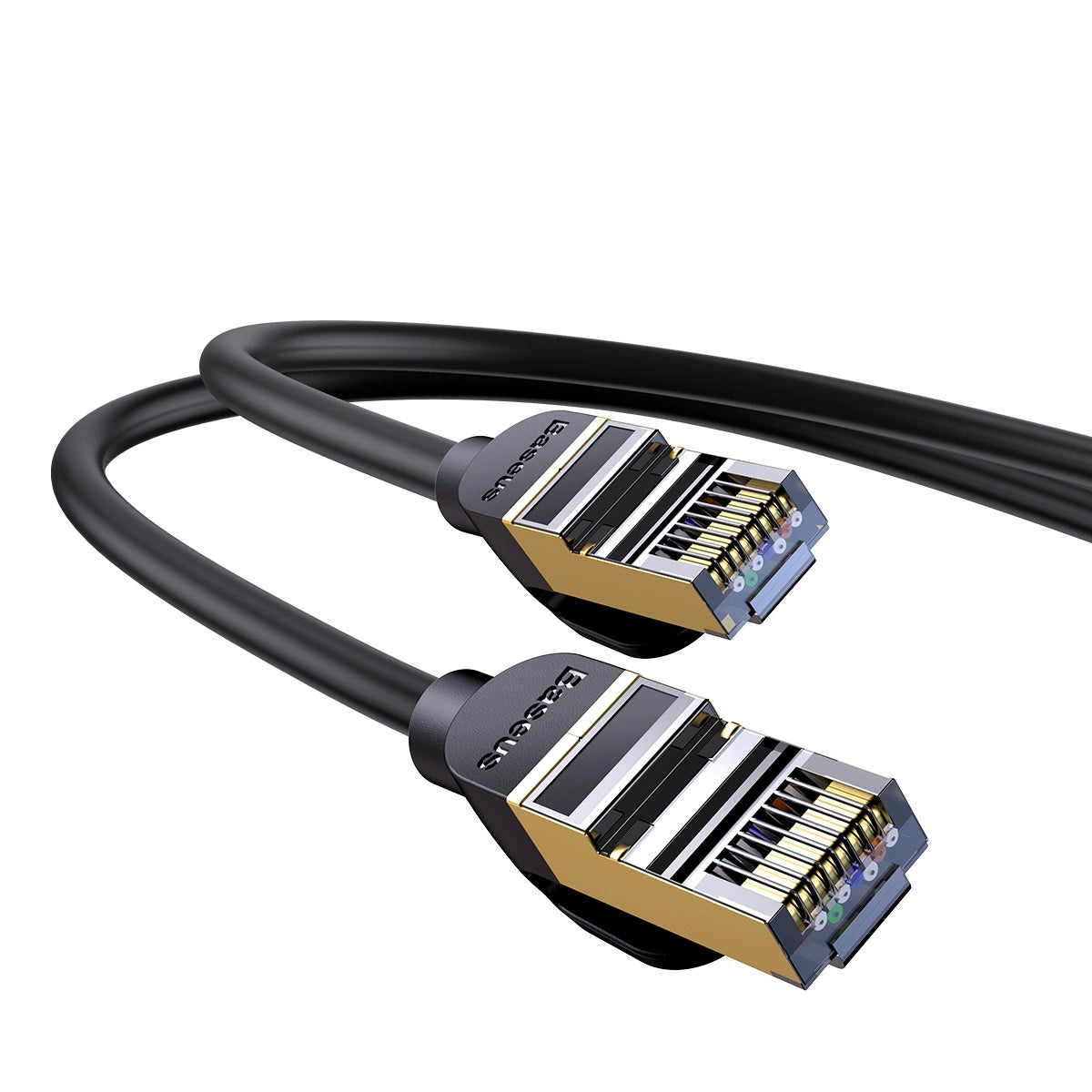 BASEUS SPEED SEVEN SZYBKI KABEL SIECIOWY RJ45 10GBPS 5M CZARNY (WKJS010501)