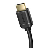 BASEUS KABEL PRZEWÓD HDMI 2.0 4K 60 HZ 3D HDR 18 GBPS 1 M CZARNY (CAKGQ-A01)