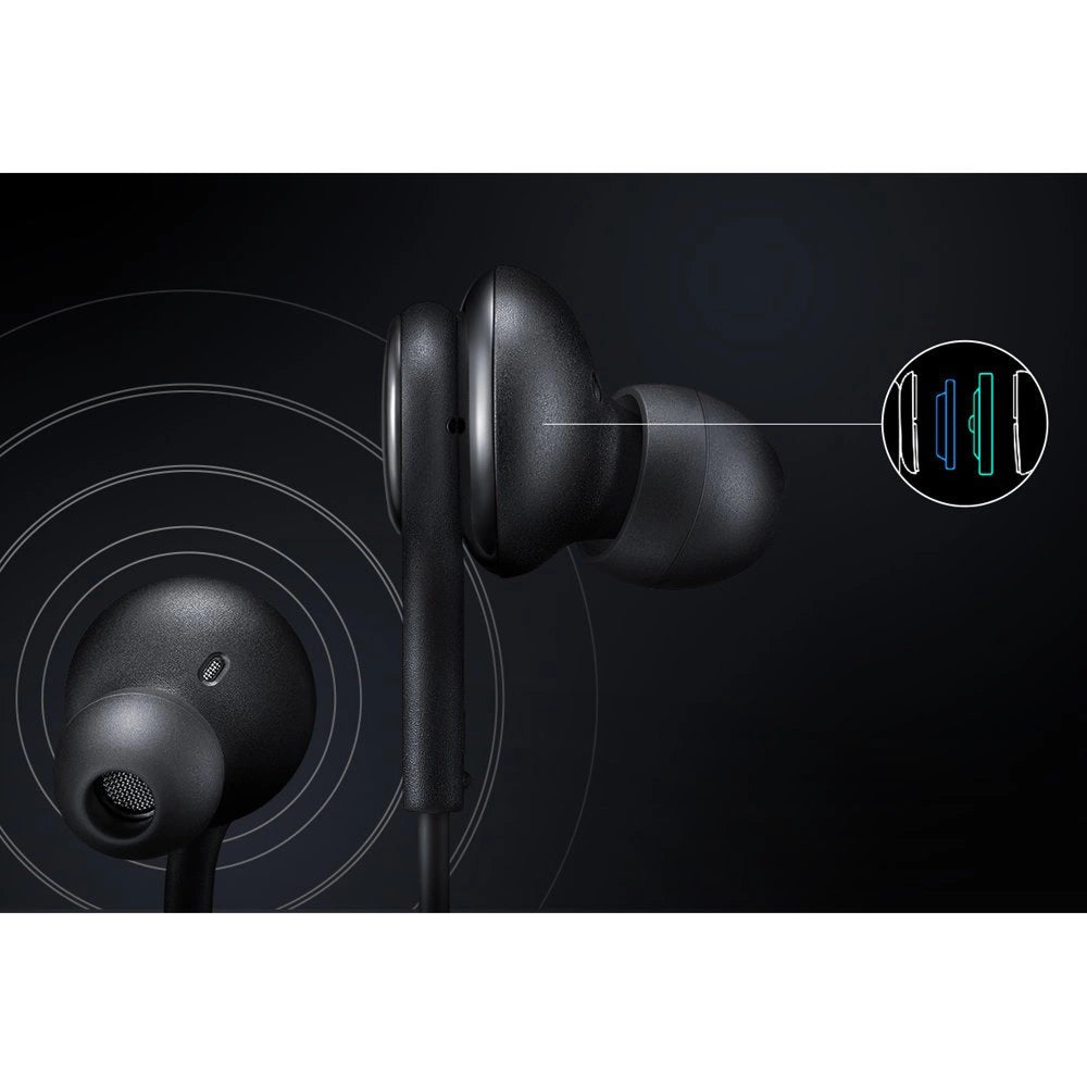 SŁUCHAWKI PRZEWODOWE SAMSUNG EO-IA500BBEGWW MINI JACK 3.5MM - CZARNE