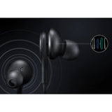 SŁUCHAWKI PRZEWODOWE SAMSUNG EO-IA500BBEGWW MINI JACK 3.5MM - CZARNE