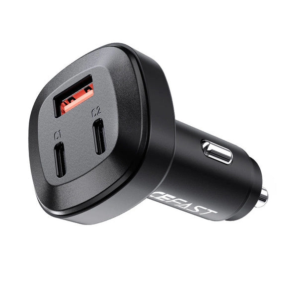 ŁADOWARKA SAMOCHODOWA ACEFAST 66W 2X USB TYP C / USB, PPS POWER DELIVERY QUICK CHARGE 4.0 AFC FCP SCP CZARNA B3 BLACK