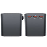 ADAPTER ŁADOWARKA PODRÓŻNA ACEFAST Z1 GAN 75W PD 3X USB-C 2X USB-A - CZARNY