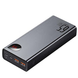 BASEUS ADAMAN POWERBANK 2X USB / 1X USB TYP C / 1X MICRO USB 20000MAH 65W QUICK CHARGE 3.0 POWER DELIVERY CZARNY (PPIMDA-D01)