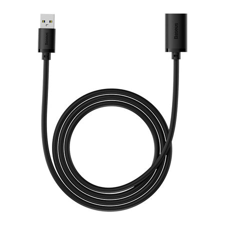 BASEUS AIRJOY KABEL PRZEDŁUŻACZ PRZEWÓD USB 2.0 MĘSKI - USB 2.0 ŻEŃSKI 1.5M CZARNY