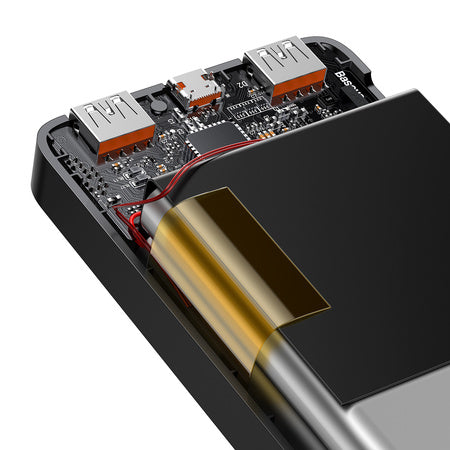 BASEUS BIPOW POWER BANK 20000MAH 20W Z SZYBKIM ŁADOWANIEM 20W USB-C USB-A CZARNY