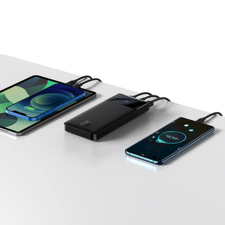 BASEUS BIPOW POWER BANK 20000MAH 20W Z SZYBKIM ŁADOWANIEM 20W USB-C USB-A CZARNY