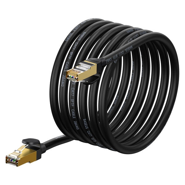 BASEUS SPEED SEVEN SZYBKI KABEL SIECIOWY RJ45 10GBPS 5M CZARNY (WKJS010501)