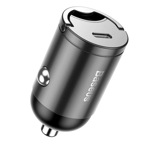 BASEUS ŁADOWARKA SAMOCHODOWA TINY STAR MINI PD 30W 1X USB-C SZARA VCHX-B0G