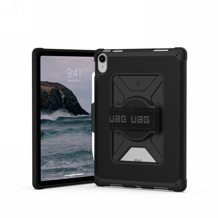 ETUI UAG METROPOLIS DO IPAD 10.9" 10 GEN. Z UCHWYTEM NA APPLE PENCIL I DŁOŃ - CZARNE