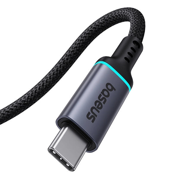 BASEUS HIGH DEFINITION KABEL PRZEDŁUŻACZ PRZEJŚCIÓWKA PRZEWÓD USB-C MĘSKI - USB-C ŻEŃSKI 10GB/S 0.5M B0063370C111-00 CZARNY