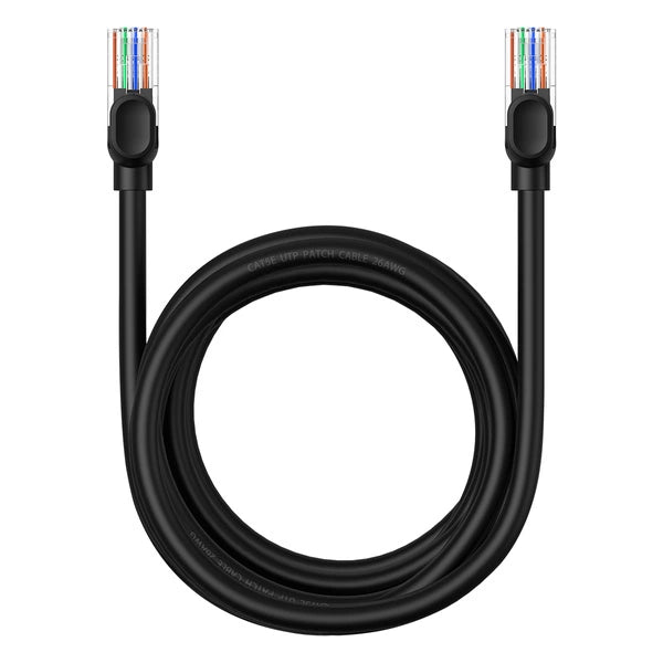 KABEL ETHERNET BASEUS HIGH SPEED CAT 5 RJ-45 1000MB/S 3M OKRĄGŁY - CZARNY