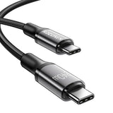 KABEL USB-C DO USB-C ROCOREN RETRO SERIES 240W 3M SZARY