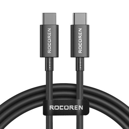 KABEL USB-C DO USB-C ROCOREN SIMPLES SERIES 100W 1M CZARNY