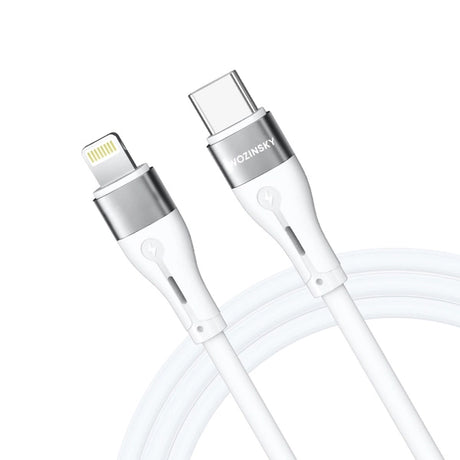 KABEL WOZINSKY WSTCL1 LIGHTNING / USB-C PD 27W 1 M - BIAŁY