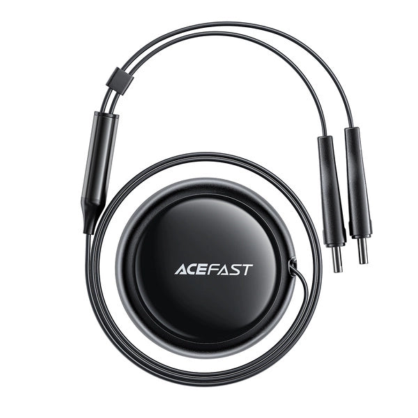 ŁADOWARKA SAMOCHODOWA ACEFAST B13 53W USB-A / 2 KABLE ROZWIJANE USB-C - CZARNA