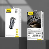 ŁADOWARKA DUDAO R14 SAMOCHODOWA USB-C 30W PD - SREBRNA