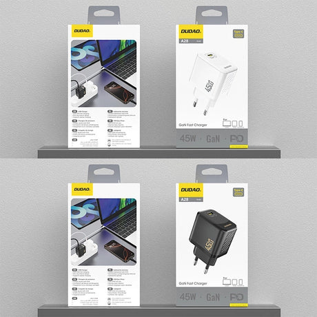 ŁADOWARKA SIECIOWA DUDAO A28 45W GAN USB-C - BIAŁA