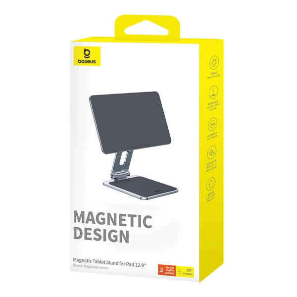 BASEUS MAGNETYCZNY SKŁADANY STOJAK MAGSTABLE NA TABLETY 12.9'' - SZARY