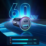MINI ŁADOWARKA JOYROOM JR-CCN04 60W USB-A USB-C - CZARNA