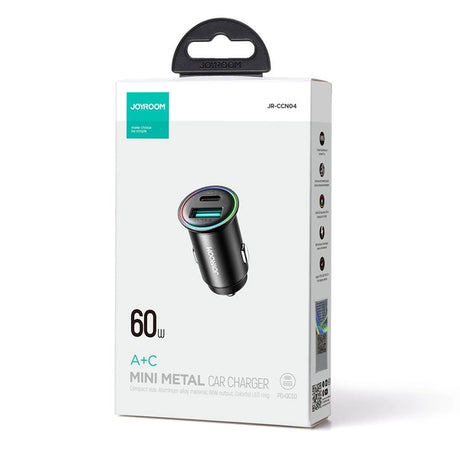 MINI ŁADOWARKA JOYROOM JR-CCN04 60W USB-A USB-C - CZARNA